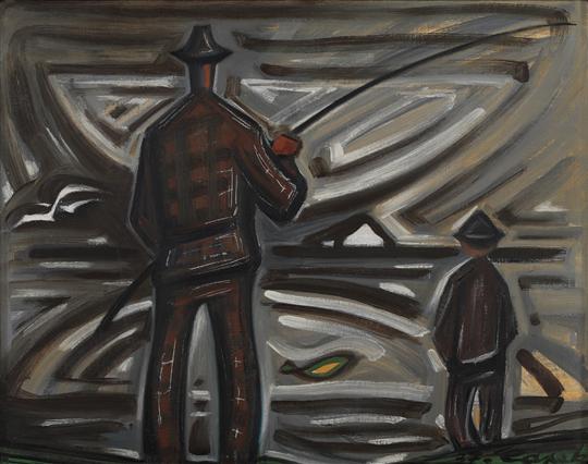 Stojící rybář, 1937 - Josef Čapek