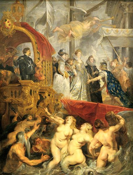 6. The Disembarkation at Marseilles, 1622 - 1625 - Peter Paul Rubens