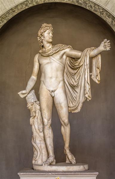 Apollon du Belvédère, c.350 BC - Ancient Greek Painting and Sculpture