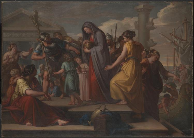 Agrippina Landing at Brindisium with the Ashes of Germanicus, 1765 - 1772 - Gavin Hamilton