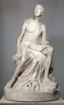 Voltaire Nude - Жан-Батист Пігаль