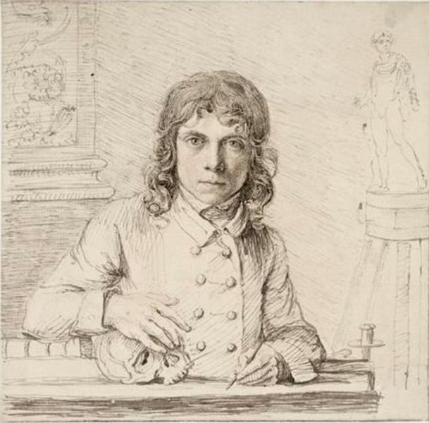 Self-Portrait, 1779 - 约翰·斐拉克曼