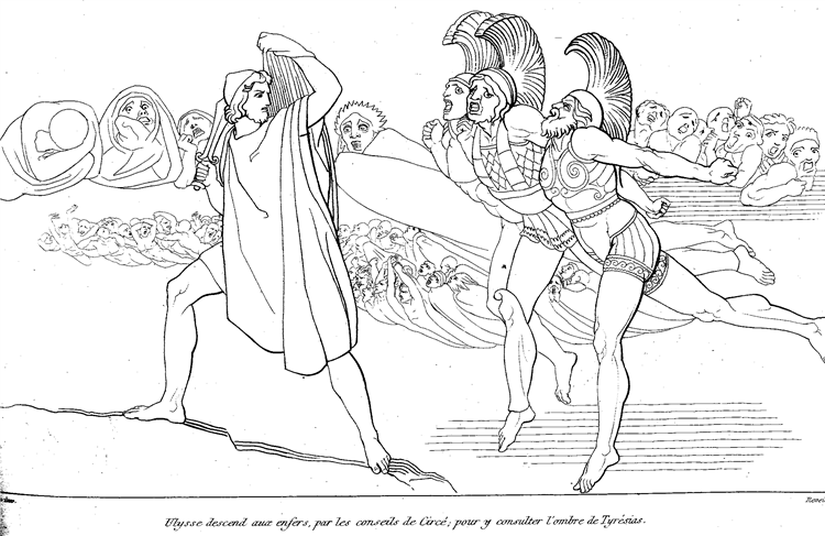 Illustration to Odyssey, 1793 - Джон Флаксман