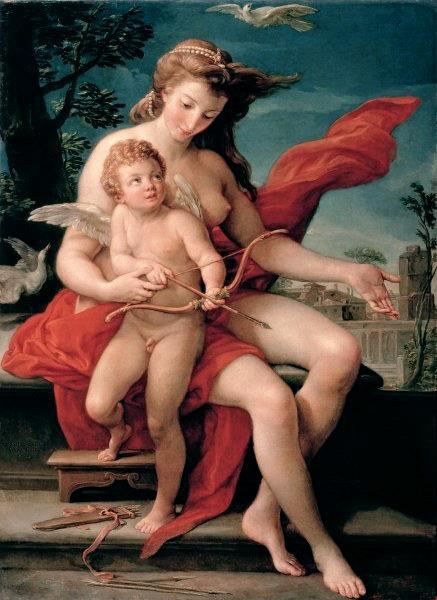 Venus and Cupid, 1785 - Помпео Батони