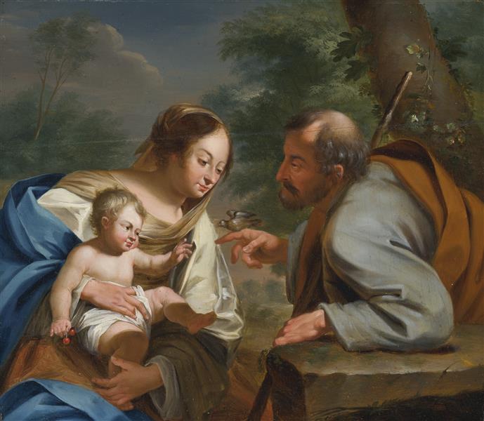 Holy Family - Simon Vouet