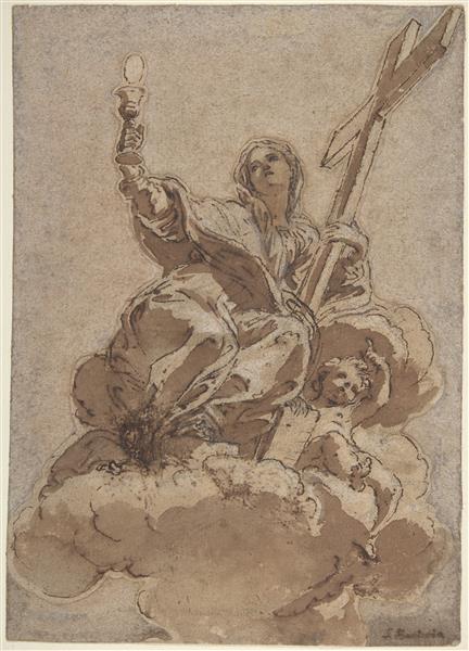 Allegorical Figure of Faith - Giovanni Battista Gaulli
