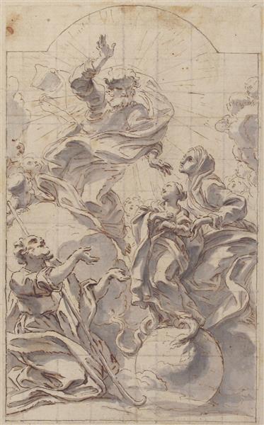 Allegory of the Immaculate Conception - Giovanni Battista Gaulli
