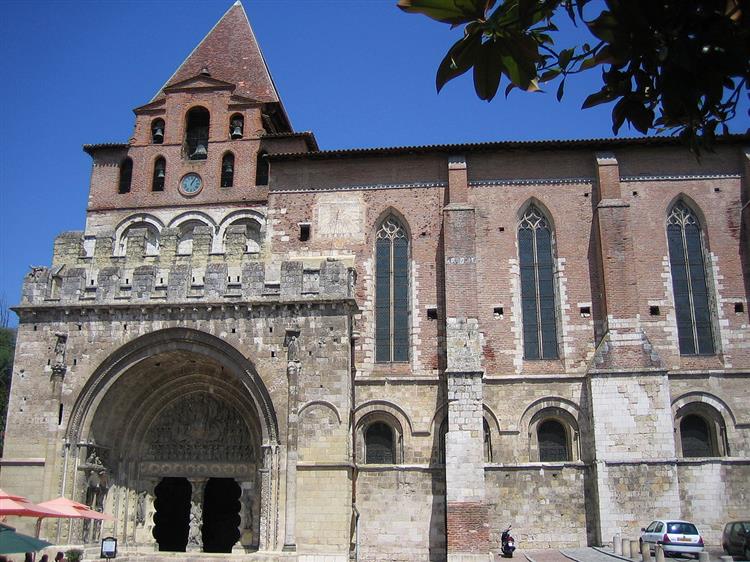 Romanesque Southern Entrance of Moissac Abbey, France, c.1060 - Romanesque Architecture