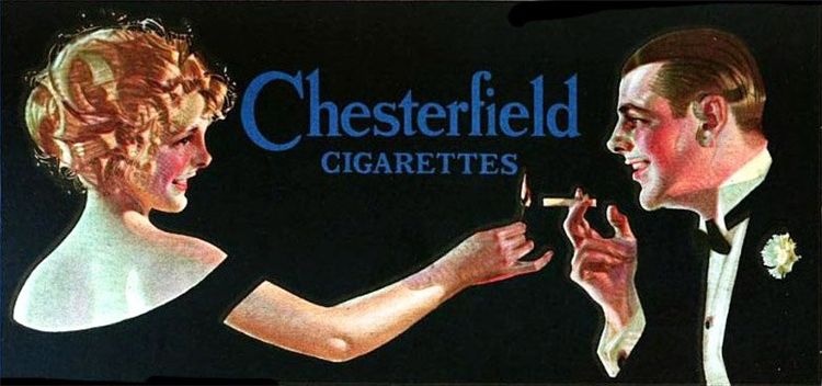 Advertisement for Chesterfield, 1922 - Joseph Christian Leyendecker