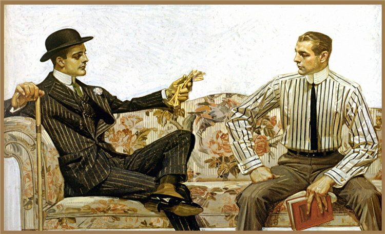 Advertisement for The Arrow Collar Man, 1912 - Joseph Christian Leyendecker