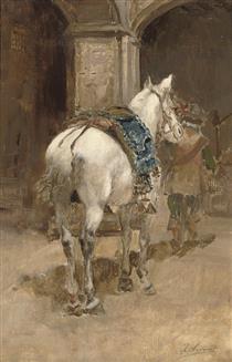 Equestrian Portrait of Mademoiselle Croizette, 1873 - Carolus 