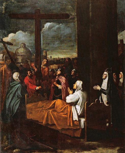Die Heilige Helena Und Die Entdeckung Des Wahren Kreuzes - Juan van der Hamen