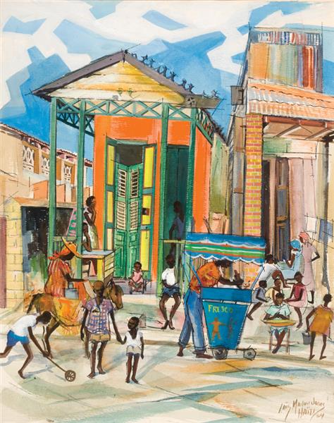 Fresco Vendor, Port Au Prince, Haiti, 1964 - Beauford Delaney