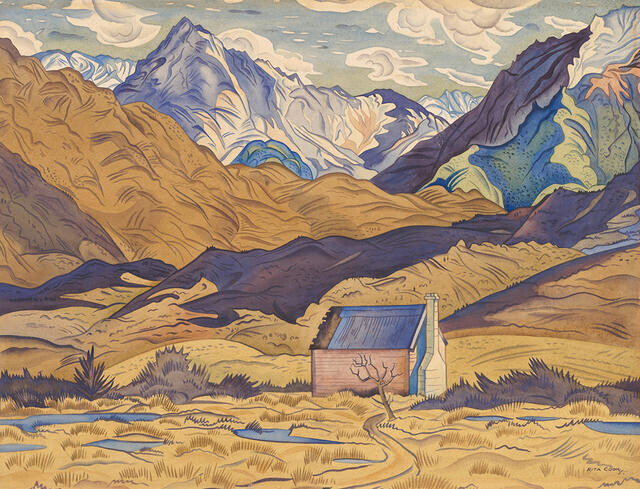 Mountains, Cass, 1936 - Rita Angus
