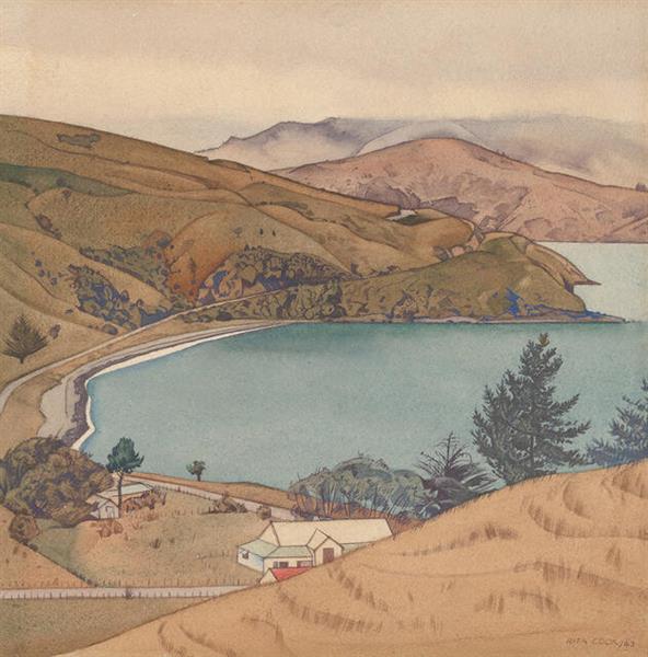Wainui, Akaroa, 1943 - Rita Angus