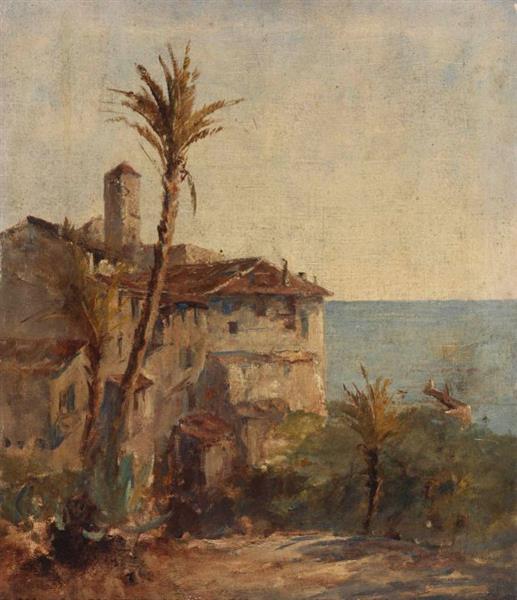 An Italian Village by the Sea - Nathaniel Hone the Younger