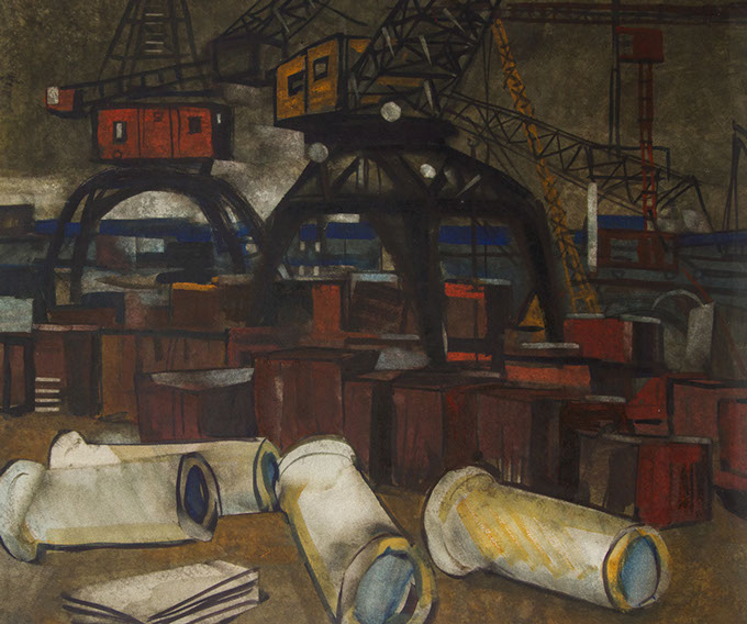 Kamaz Containers in the Port, 1973 - Petros Malayan