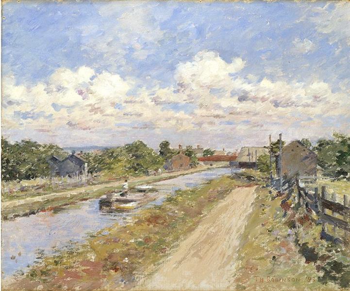 On the Canal, 1893 - Теодор Робінсон