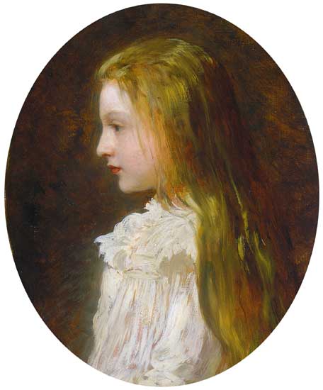 Portrait of Ilona Lotz - Károly Lotz
