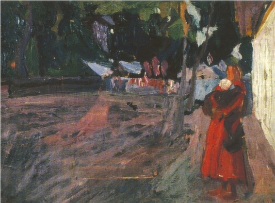A Woman on a Street, 1899 - Олекса Новаківський