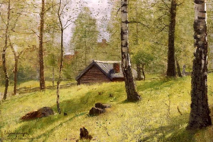 Paysage, c.1900 - Эжен Янсон