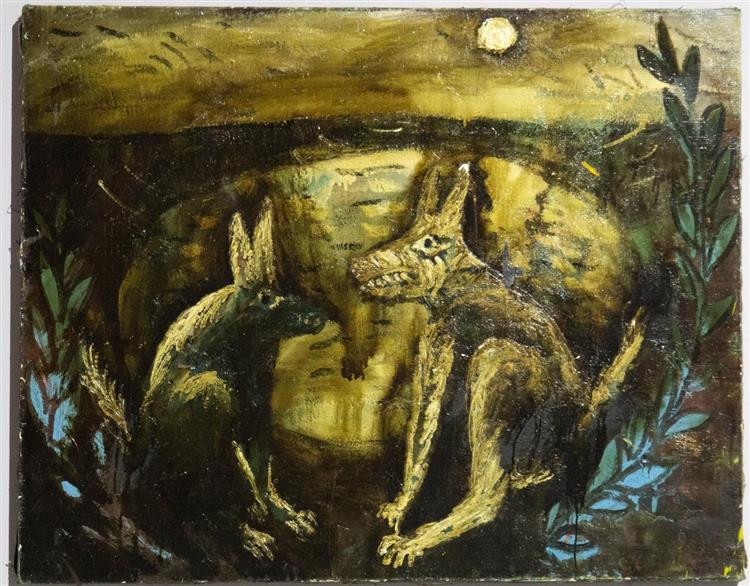 Hare And Wolf, 1988 - Oleg Holosiy