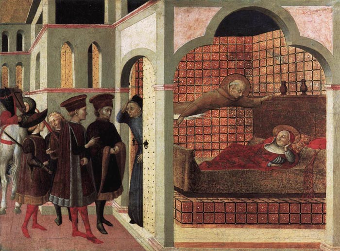 Ranieri appears to cardinal in a dream, c.1437 - c.1444 - Il Sassetta (Stefano di Giovanni)