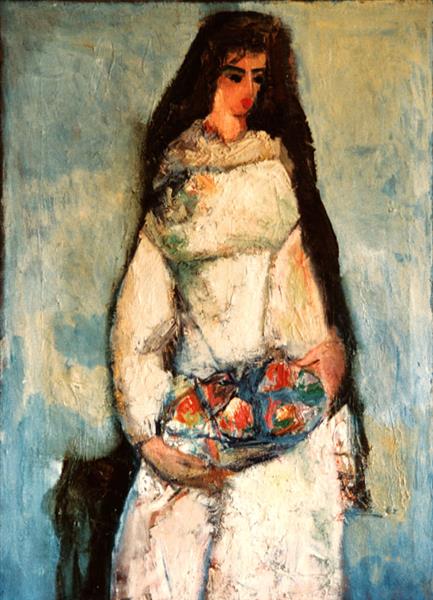 Woman with Fruit, 1957 - Alexander Bogen