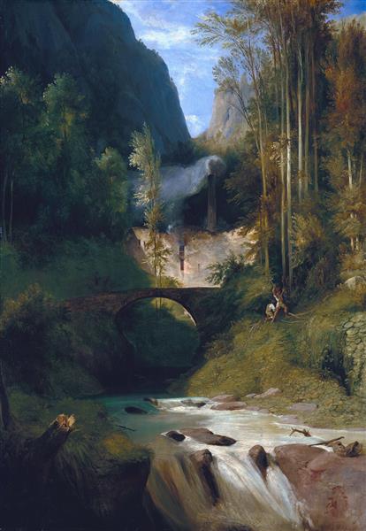 Gorge near Amalfi, 1831 - Карл Блехен