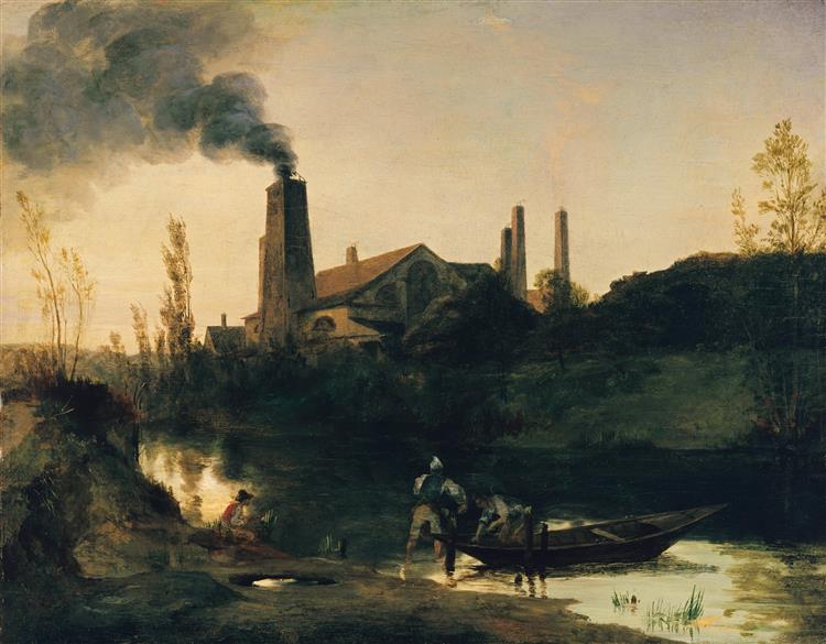 Rolling Mill, c.1830 - Carl Blechen