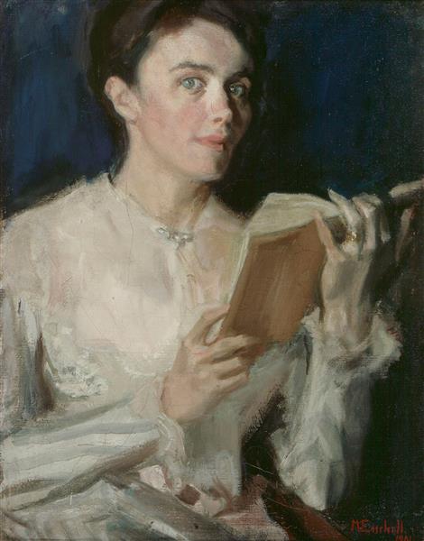 Portrait of Mrs E. Gadolin-Lagervall, 1901 - Магнус Энкель