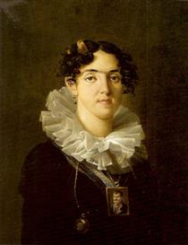 Portrait of Maria Teresa of Portugal, Wife of Carlos De Borbón, Pretender to the Spanish Throne - Nicolas-Antoine Taunay