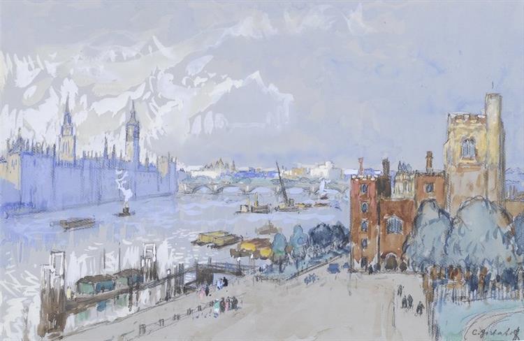 The Houses of Parliament and Lambeth Palace, London - Constantin Gorbatov