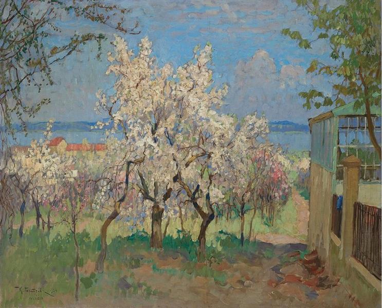 Trees in Bloom, 1924 - Konstantin Ivanovich Gorbatov