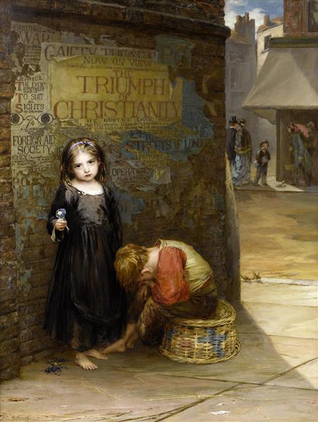 Uncared for, 1871 - Augustus Edwin Mulready