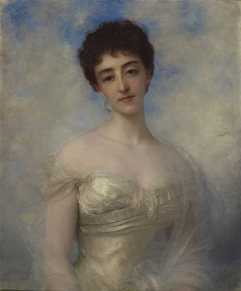 Portrait Of Countess Gérard De Ganay, Born Lily Schneider, 1895 - Эрнст Эбер
