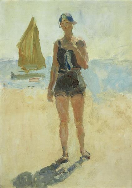 Girl at the Lido, 1925 - Isaac Israels
