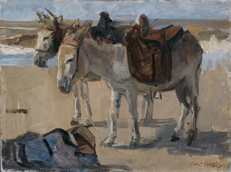 Two donkeys, c.1901 - Isaac Israels