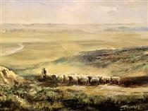 Moors with flock - Jesús Meneses del Barco