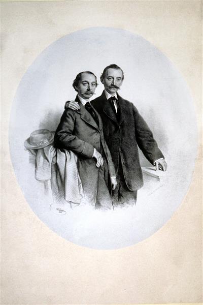 Brothers Prohaska, 1862 - Josef Kriehuber