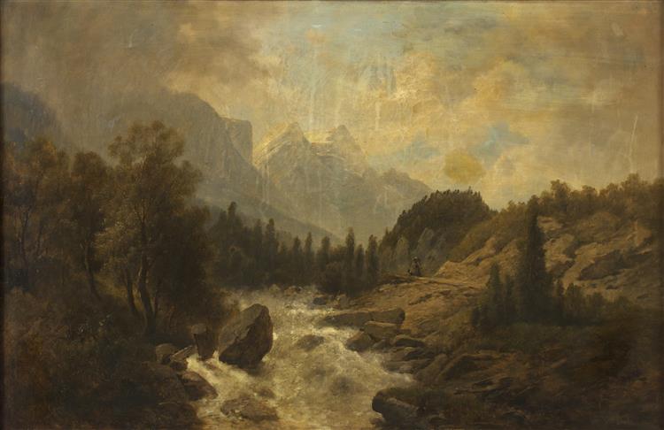 Forest landscape, 1863 - Josef Kriehuber