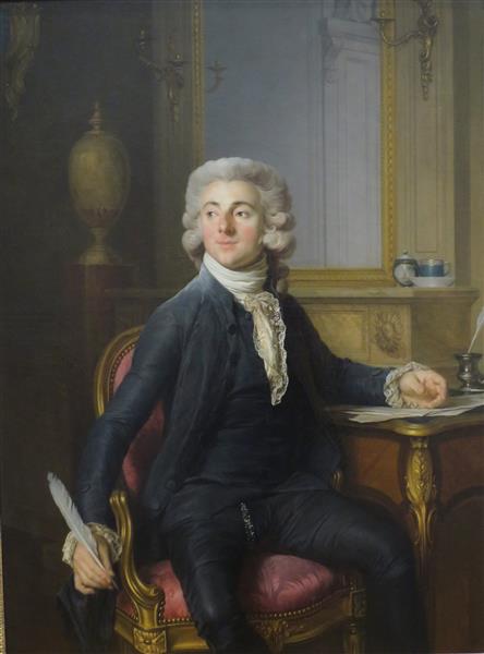 Portrait of a Gentleman (Jean-Baptiste-François Dupré?), c.1782 - Жозеф Дюплесси