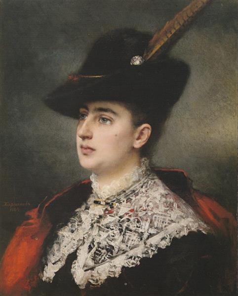 Portrait of Elena Petrovna Demidova, 1884 - Алексей Алексеевич Харламов