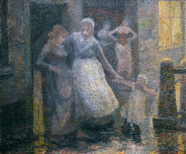 Au Nes. Mère Et Fille, 1889 - Ян Тороп