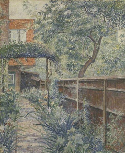My Studio Garden, 1938 - Lucien Pissarro