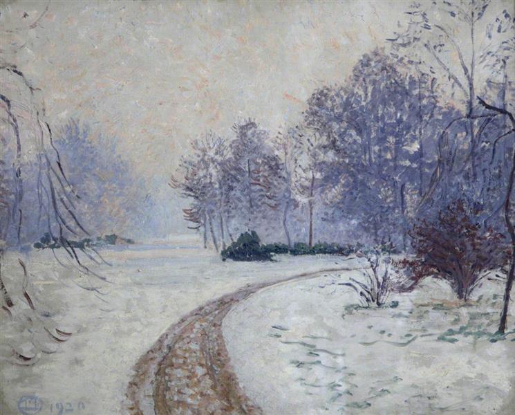 Winter Landscape, 1920 - Lucien Pissarro