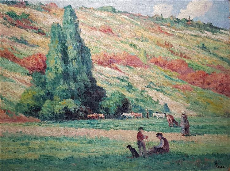 Les Coteaux, Bessy-sur-Cure, 1908 - Maximilien Luce