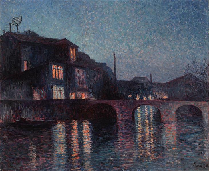 The River Sambre in Charleroi, 1896 - Maximilien Luce