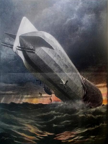 Crash of the L 1, 1913 - Achille Beltrame