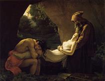 The Funeral of Atala (The Entombment of Atala) - Anne-Louis Girodet de Roussy-Trioson